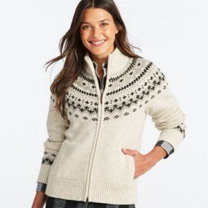 L.L.Bean Classic Ragg Wool Sweater, Fair Isle Card